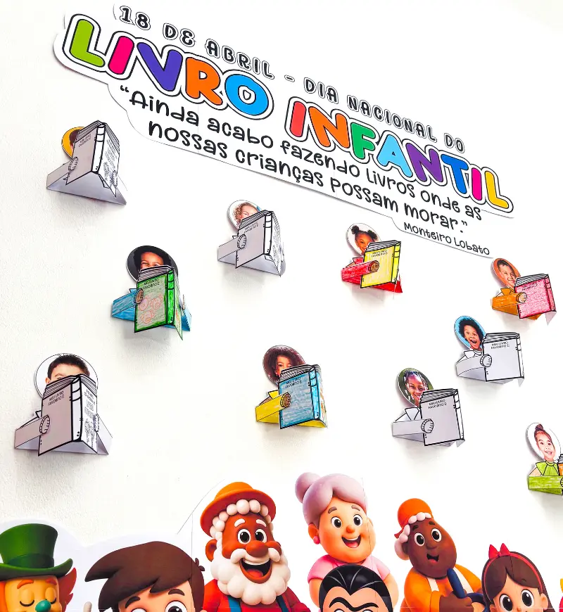 Painel Dia do Livro Infantil: atividade interativa em PDF — amostra 5: Celebre o Dia Nacional do Livro Infantil com um…