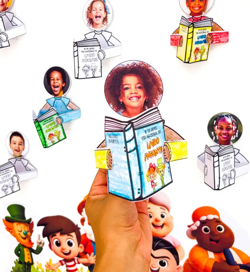 Painel Dia do Livro Infantil: atividade interativa em PDF — amostra 6: Celebre o Dia Nacional do Livro Infantil com um…