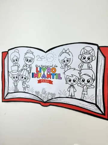Painel Dia Do Livro Para Colorir — amostra 2: PAINEL DIA DO LIVRO PARA COLORIR R$ 8,00 O DIA NACIONAL DO LIVRO INFANTIL,…