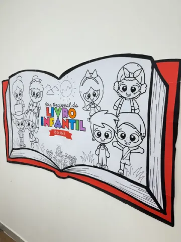 Painel Dia Do Livro Para Colorir — capa do material