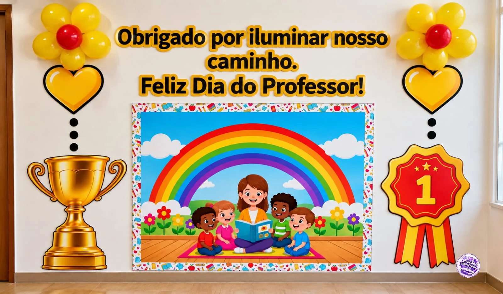 PAINEL DIA DO PROFESSOR – OBRIGADO POR ILUMINAR NOSSO CAMINHO — Datas comemorativas para Educação Infantil: Uma homenagem…
