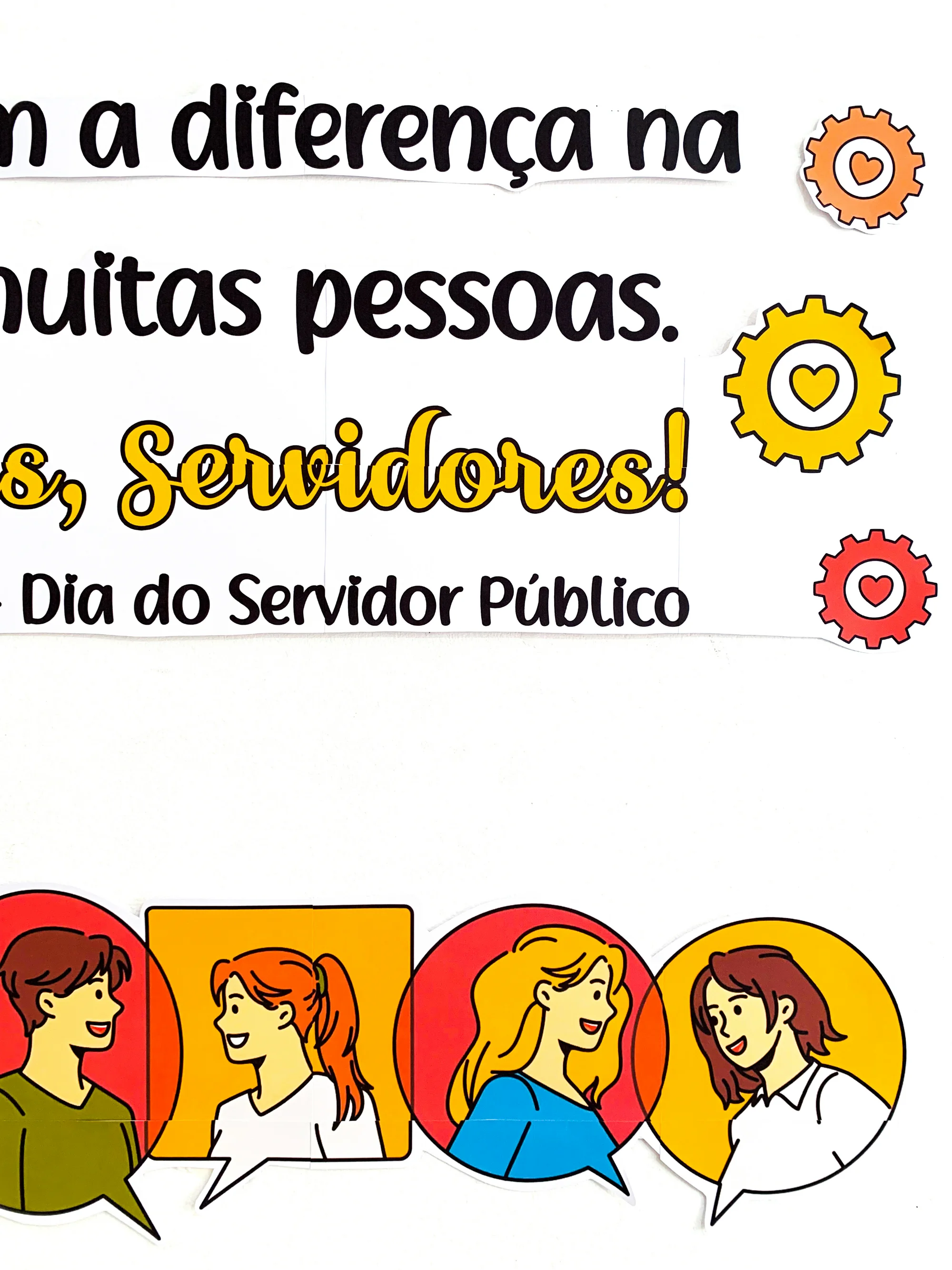 Painel Dia do Servidor Público para Educação Infantil e Ensino Fundamental — amostra 1: Celebre o Dia do Servidor Público… Painel Dia do Servidor Público para Educação Infantil e Ensino Fundamental — amostra 1: Celebre o Dia do Servidor Público…