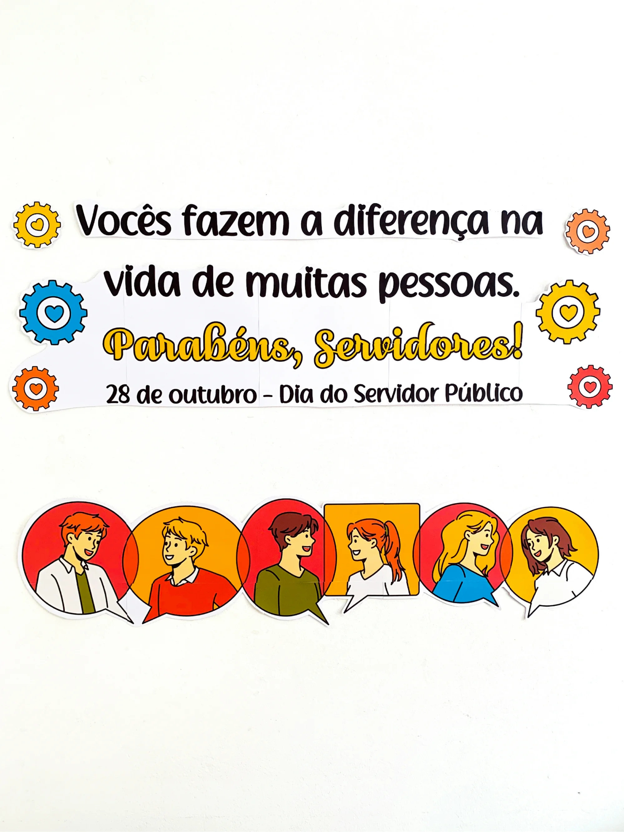 Painel Dia do Servidor Público para Educação Infantil e Ensino Fundamental — amostra 6: Celebre o Dia do Servidor Público… Painel Dia do Servidor Público para Educação Infantil e Ensino Fundamental — amostra 6: Celebre o Dia do Servidor Público…