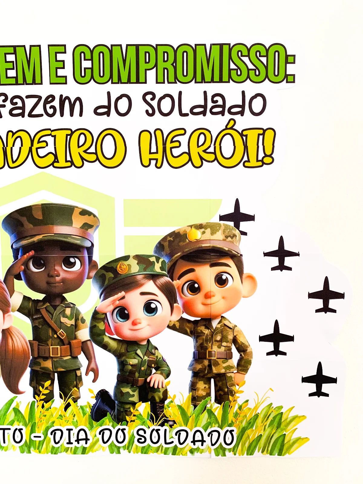 Painel Dia do Soldado - Honra, Coragem e Compromisso — amostra 4: Honra, coragem e compromisso: três palavras que valem uma…