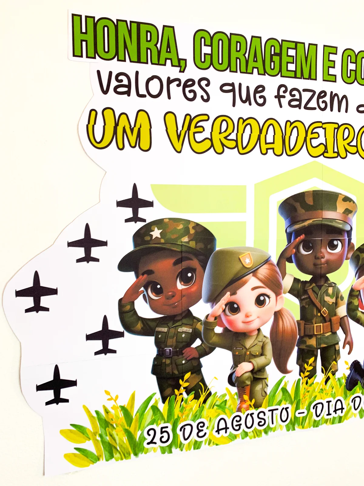 Painel Dia do Soldado - Honra, Coragem e Compromisso — amostra 5: Honra, coragem e compromisso: três palavras que valem uma…