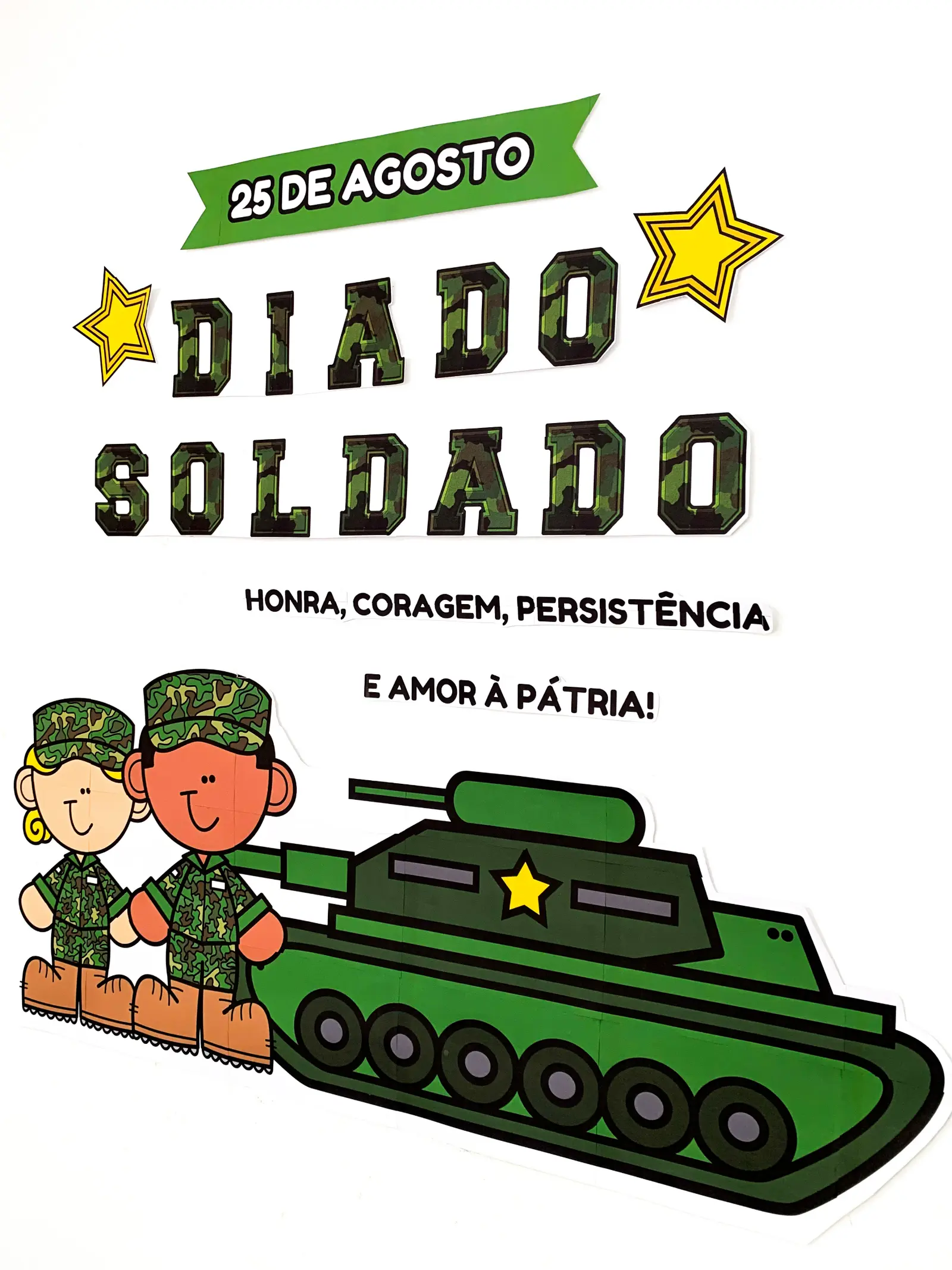 Painel Dia do Soldado – PDF para Imprimir | Educação Infantil — amostra 3: Uma proposta encantadora para decorar a sala de…