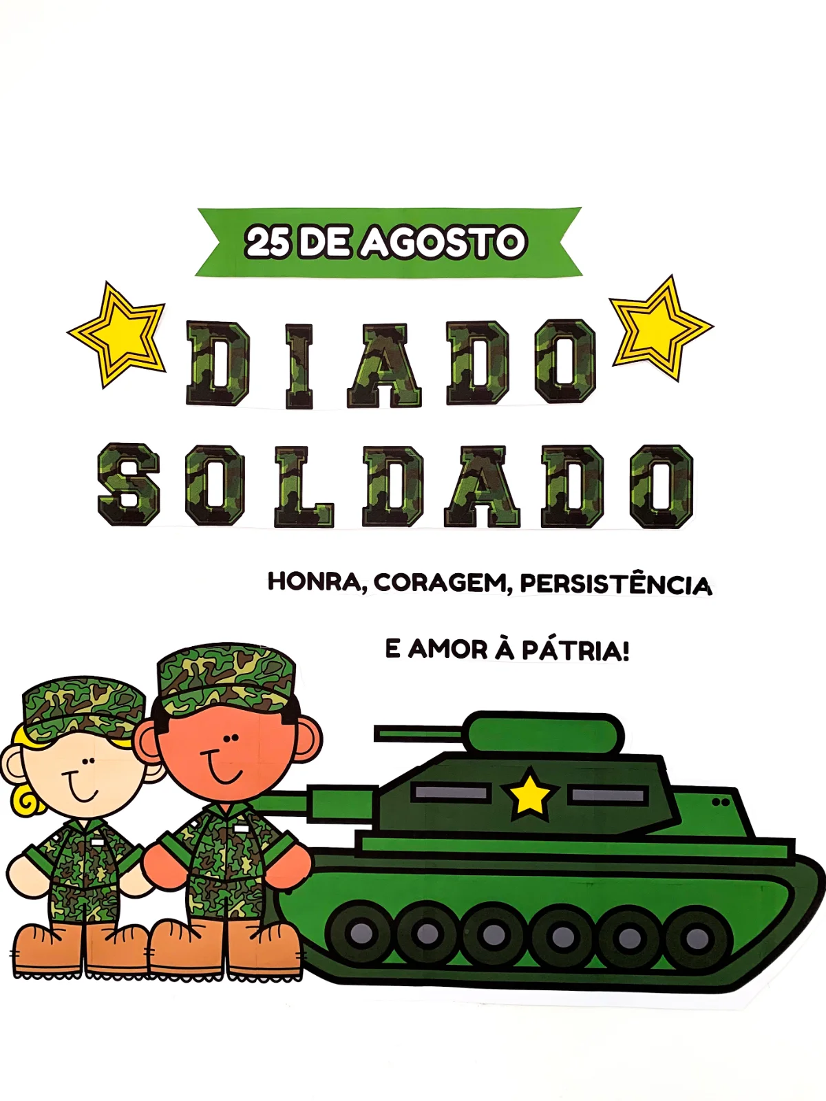 Painel dia do Soldado – PDF para Imprimir | Educação Infantil — capa do material