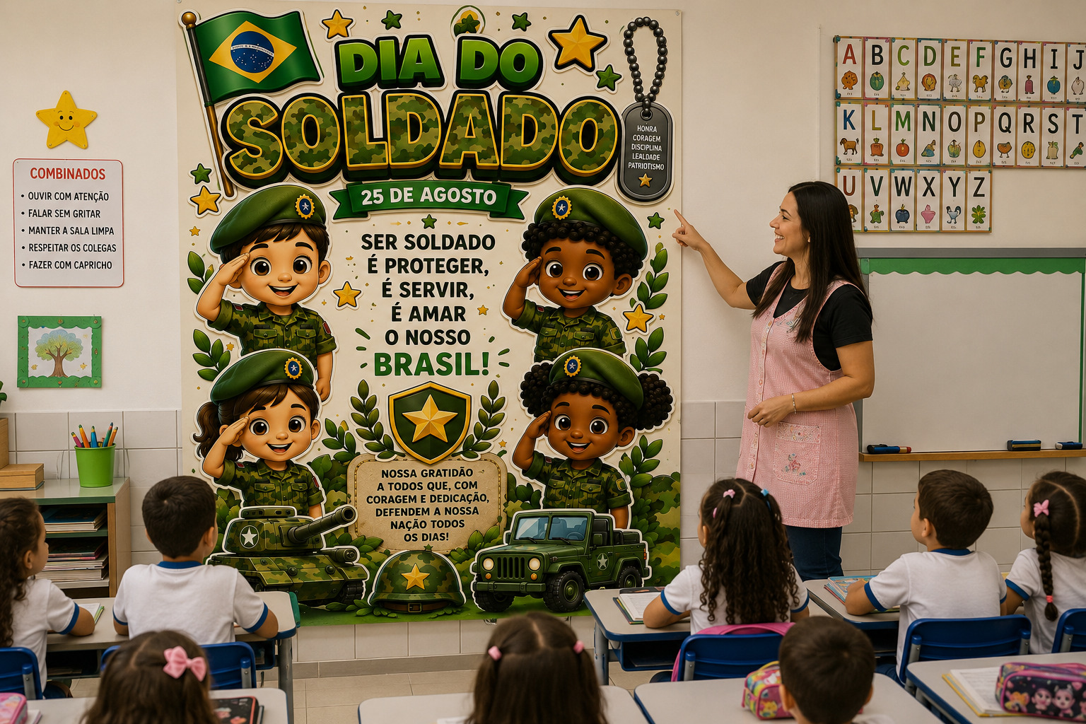 Painel dia do soldado – PDF para Imprimir — capa do material