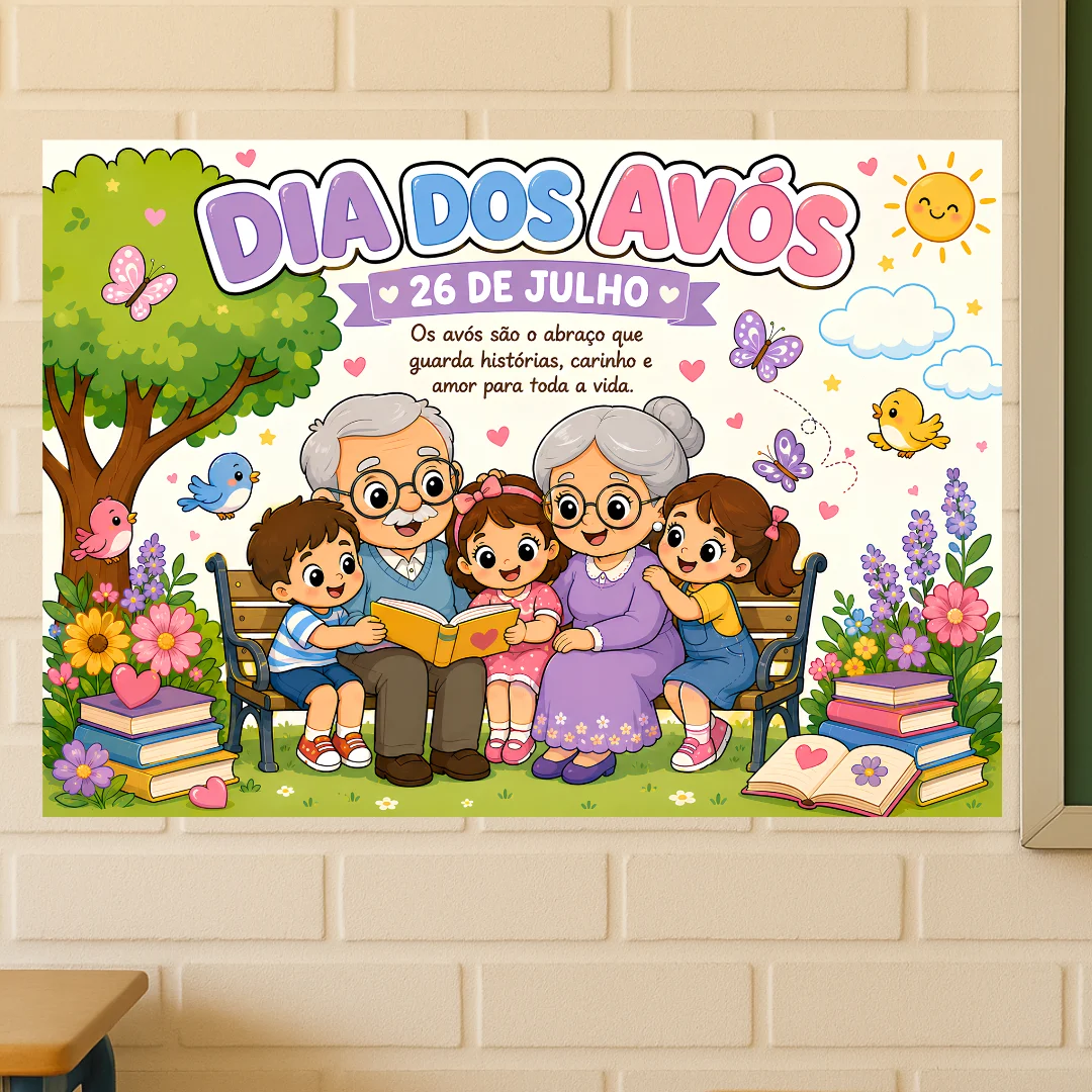 Painel Dia dos Avós – 26 de Julho – PDF para Imprimir — capa do material