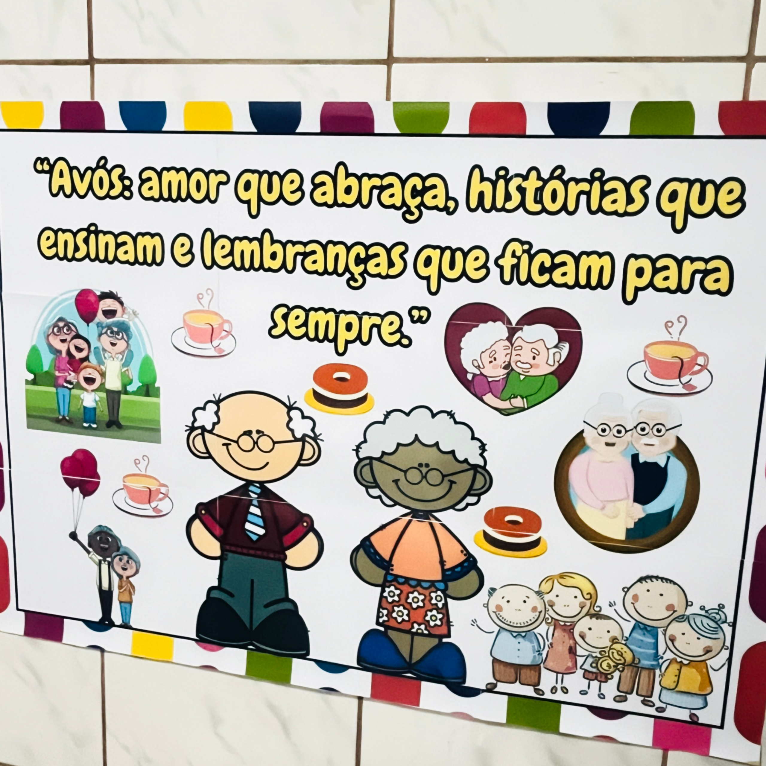 Painel dia dos avós – Material Pedagógico — Datas comemorativas para Todas as séries: PAINEL DIA DOS AVÓS PRONTO PARA AS…