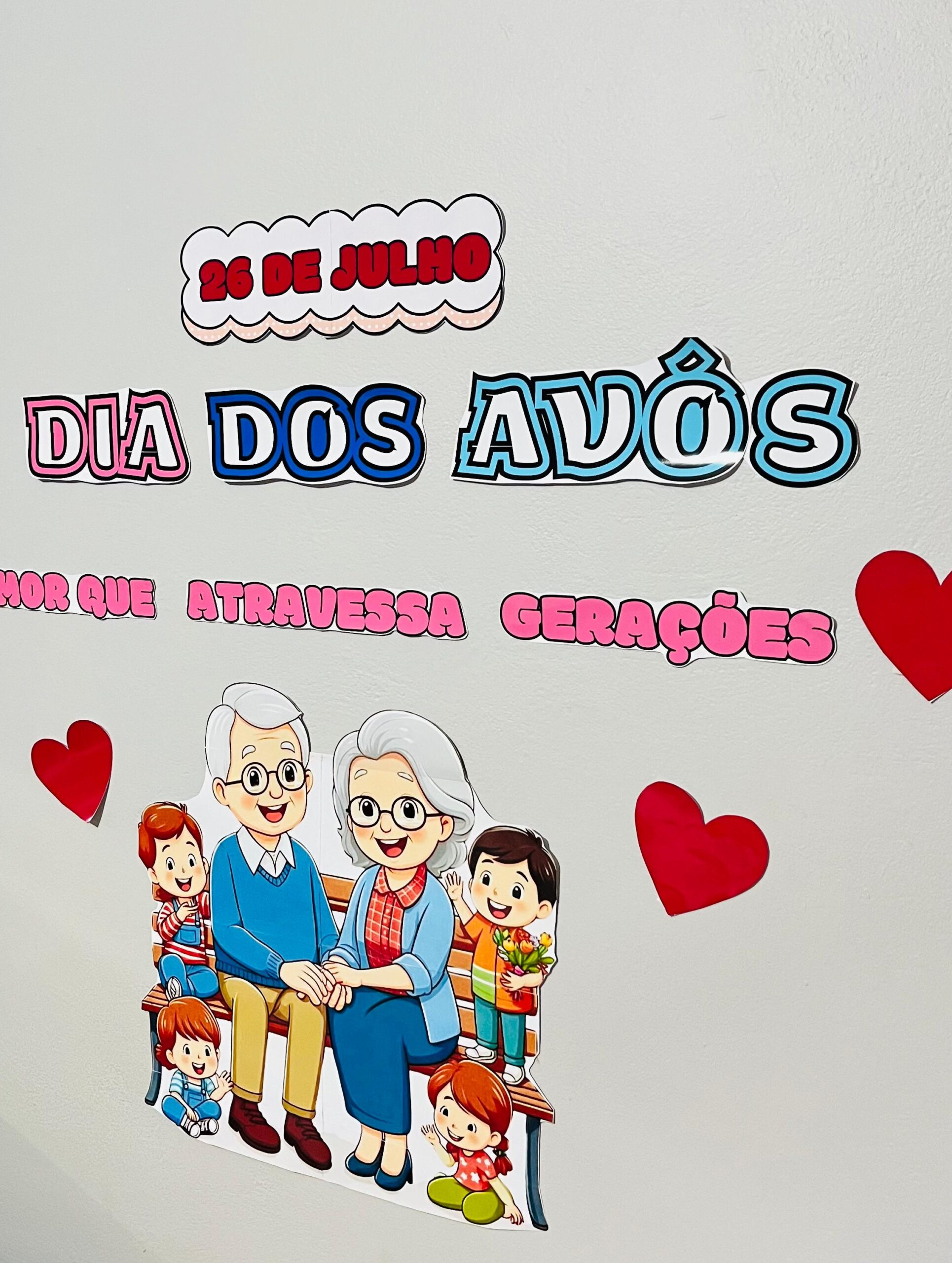 Painel dia dos avós – PDF para Imprimir — amostra 3: Um lindo painel ,para essa data tão especial Este PDF vai prontinho…
