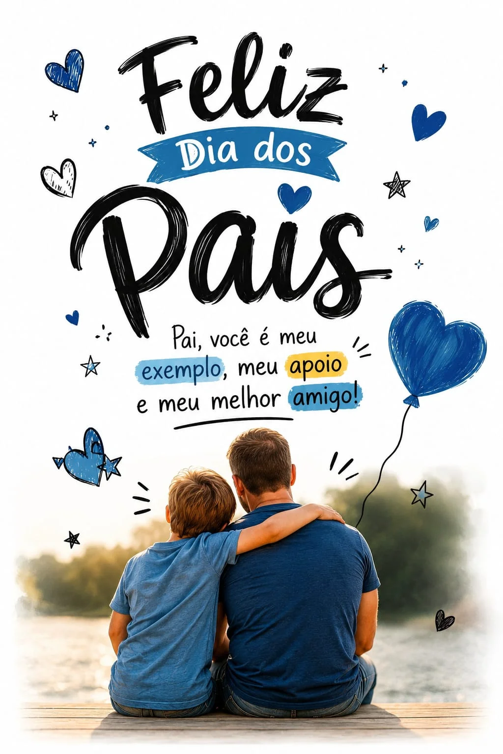 PAINEL DIA DOS PAIS EM 16 FOLHAS 4 PARA IMPRESSÃO. — amostra 1: PAINEL EM 16 FOLHAS A4.