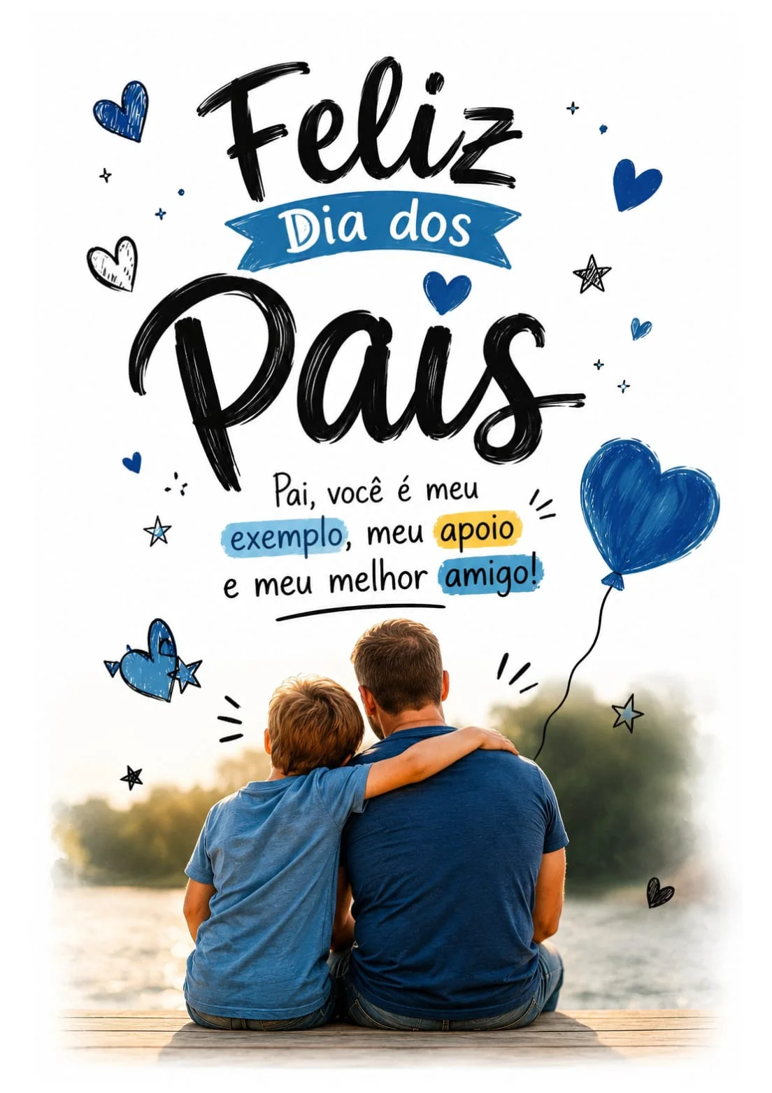 PAINEL DIA DOS PAIS EM 16 FOLHAS 4 PARA IMPRESSÃO. — amostra 4: PAINEL DIA DOS PAIS