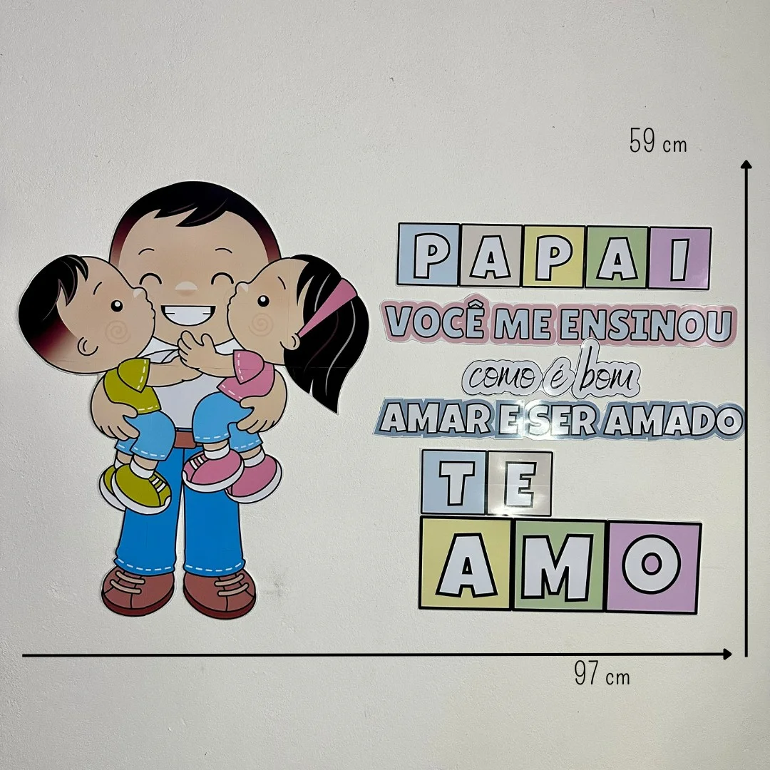 Painel Dia dos Pais – Material Pedagógico — amostra 1: O que vem no material