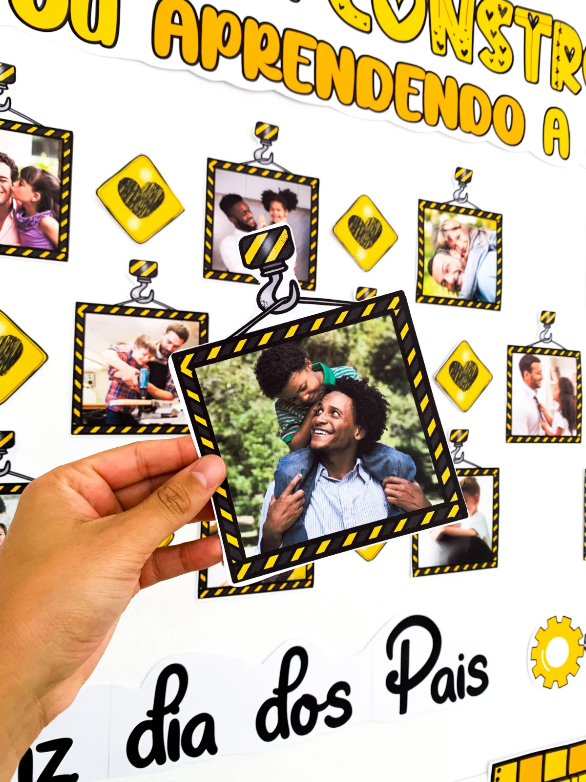 Painel Dia dos Pais – Pai pra Toda Obra – PDF para Imprimir — amostra 2: Sobre o Painel Dia dos Pais – Pai pra Toda Obra