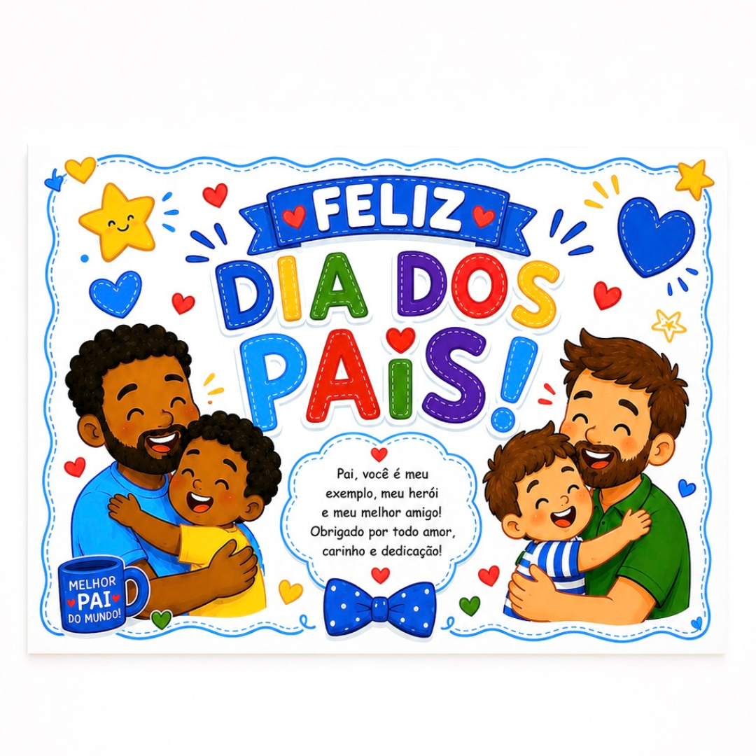 Painel dia dos pais – PDF para Imprimir | Educação Infantil e Anos Iniciais — capa do material