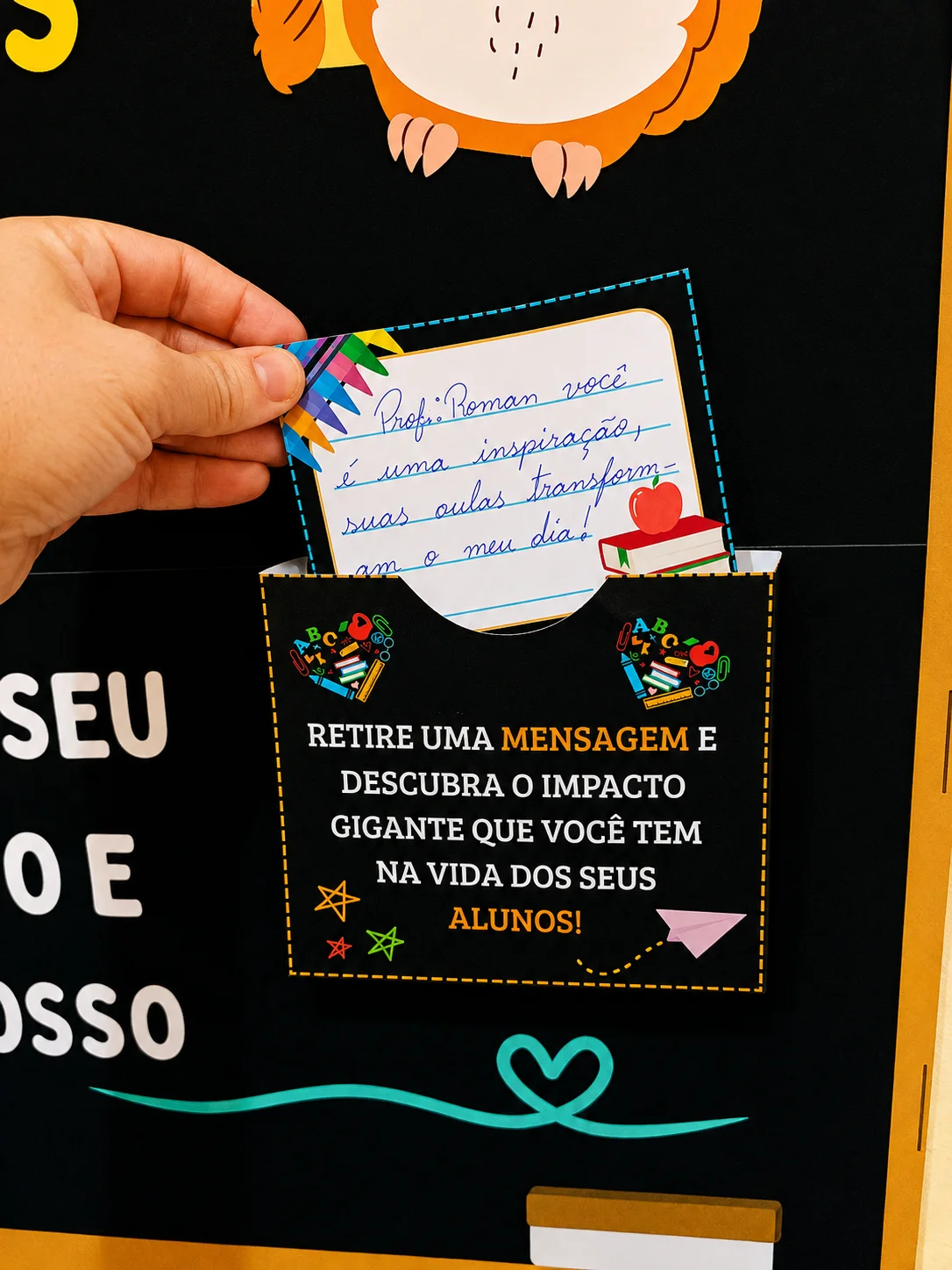 Painel Dia dos Professores – 15 de Outubro — amostra 2: Ideal para: Dia dos Professores, decoração escolar, sala de aula e…