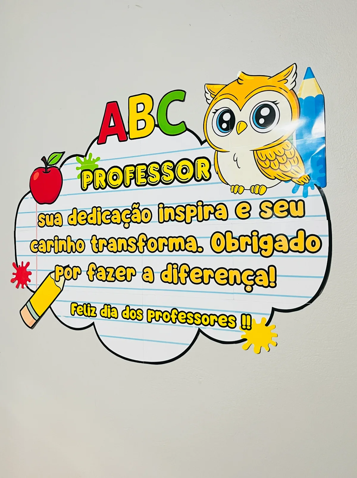 Painel Dia dos Professores ABC – PDF para Imprimir — amostra 4: 🌸Neste Dia dos Professores, celebramos aqueles que, com…