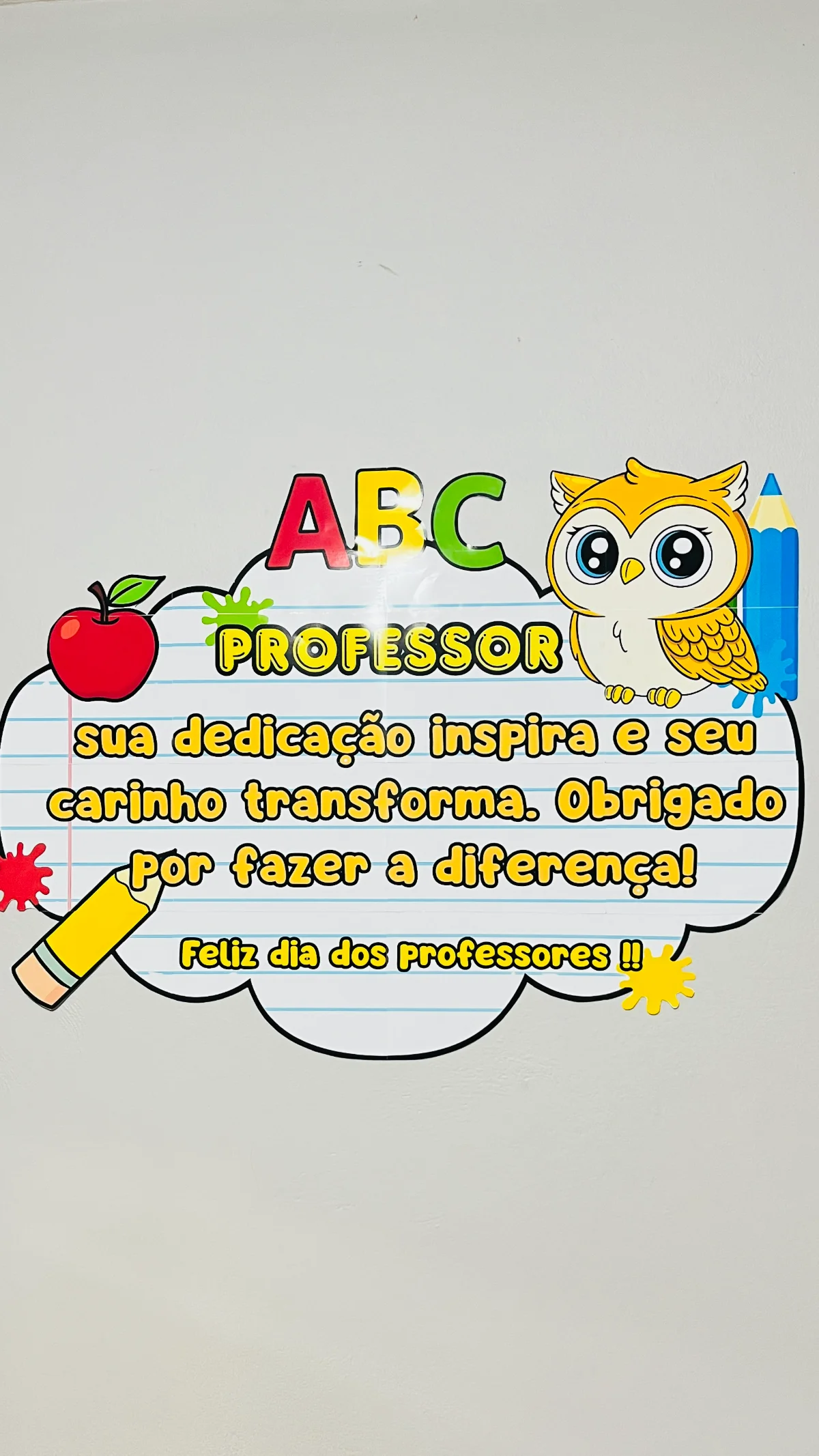 Painel Dia dos Professores ABC – PDF para Imprimir — capa do material