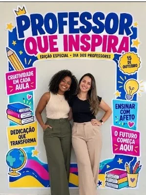 Painel Dia dos Professores | Capa de Revista para Fotos — amostra 3: 🖨️ COMO FUNCIONA?
