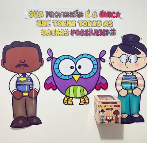 Painel Dia dos Professores com Frases Motivacionais — capa do material