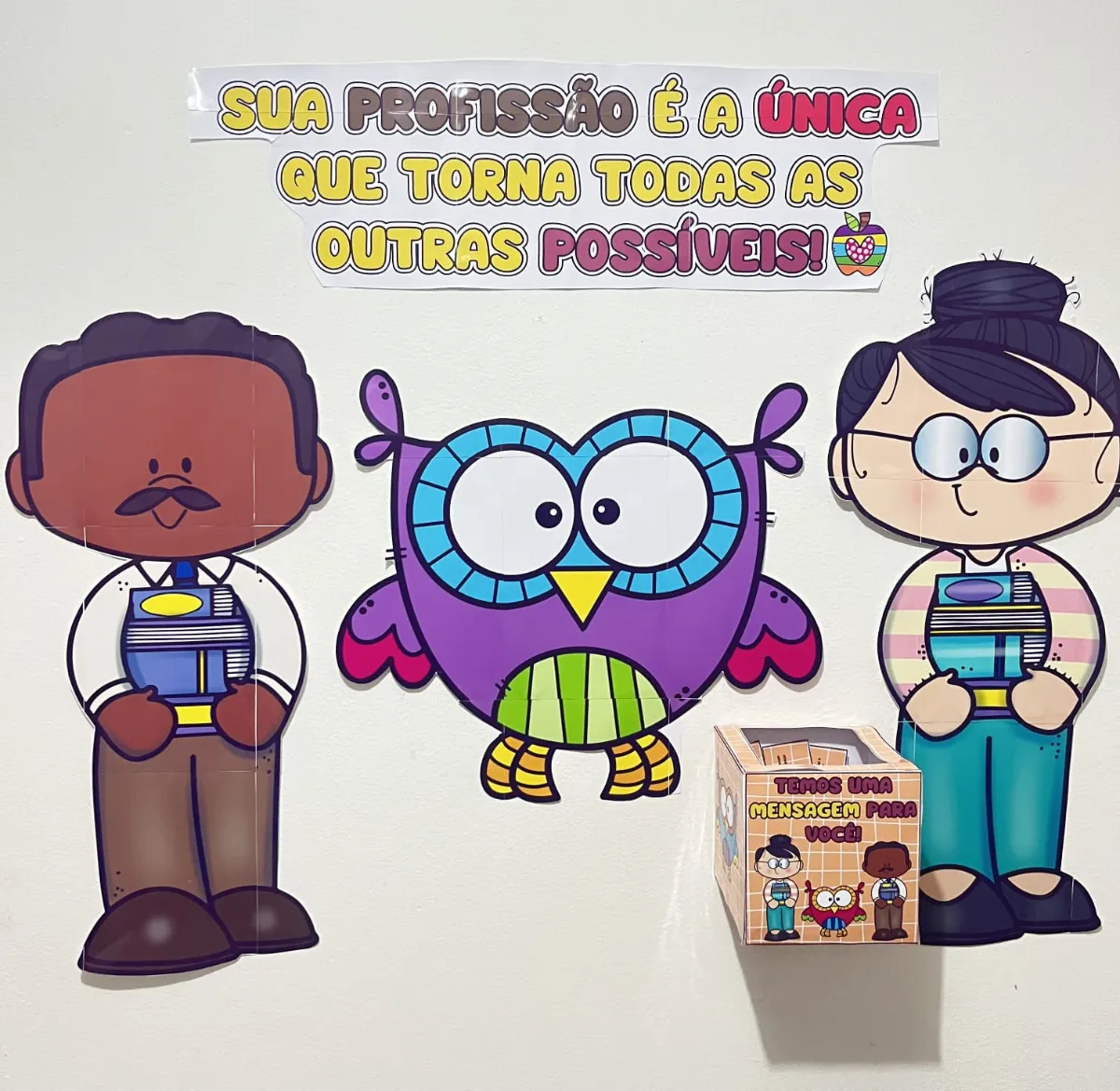 Painel Dia dos Professores com Frases Motivacionais — Datas comemorativas para Educação Infantil: Painel Dia dos…