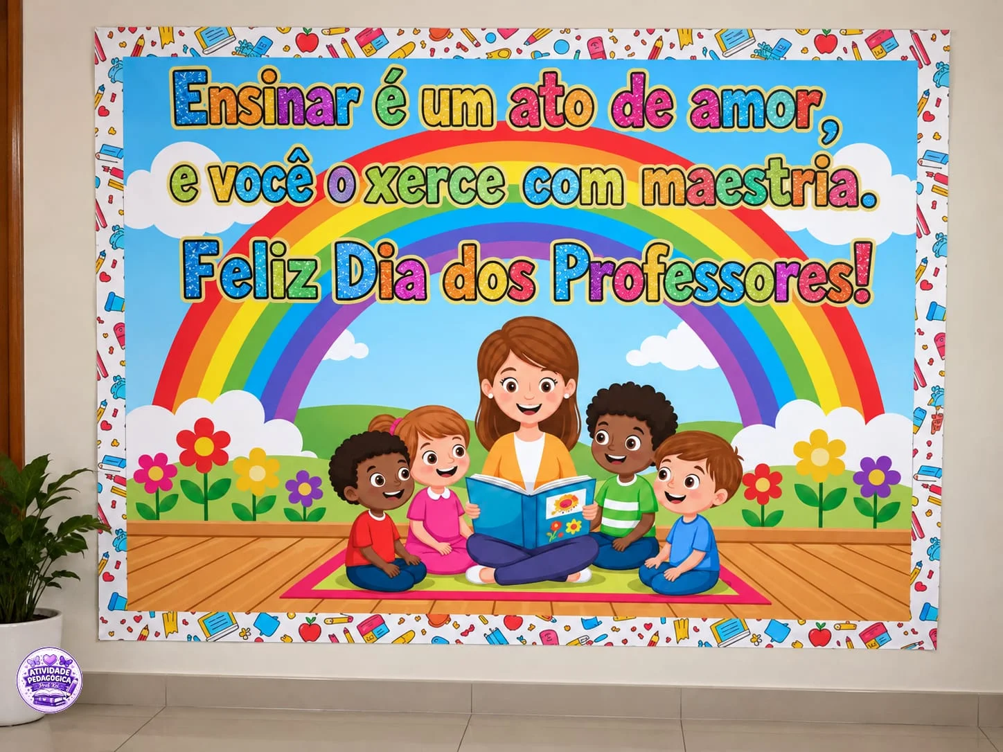 PAINEL DIA DOS PROFESSORES – ENSINAR É UM ATO DE AMOR — capa do material