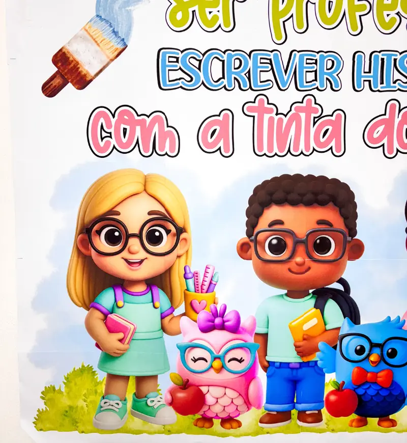 Painel Dia dos Professores: Ser Professor em PDF para Imprimir — amostra 3: Como usar em sala e na escola