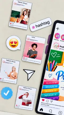Painel Dia dos Professores – Tema Instagram — amostra 2: Um painel criativo, moderno e personalizado para celebrar o Dia…