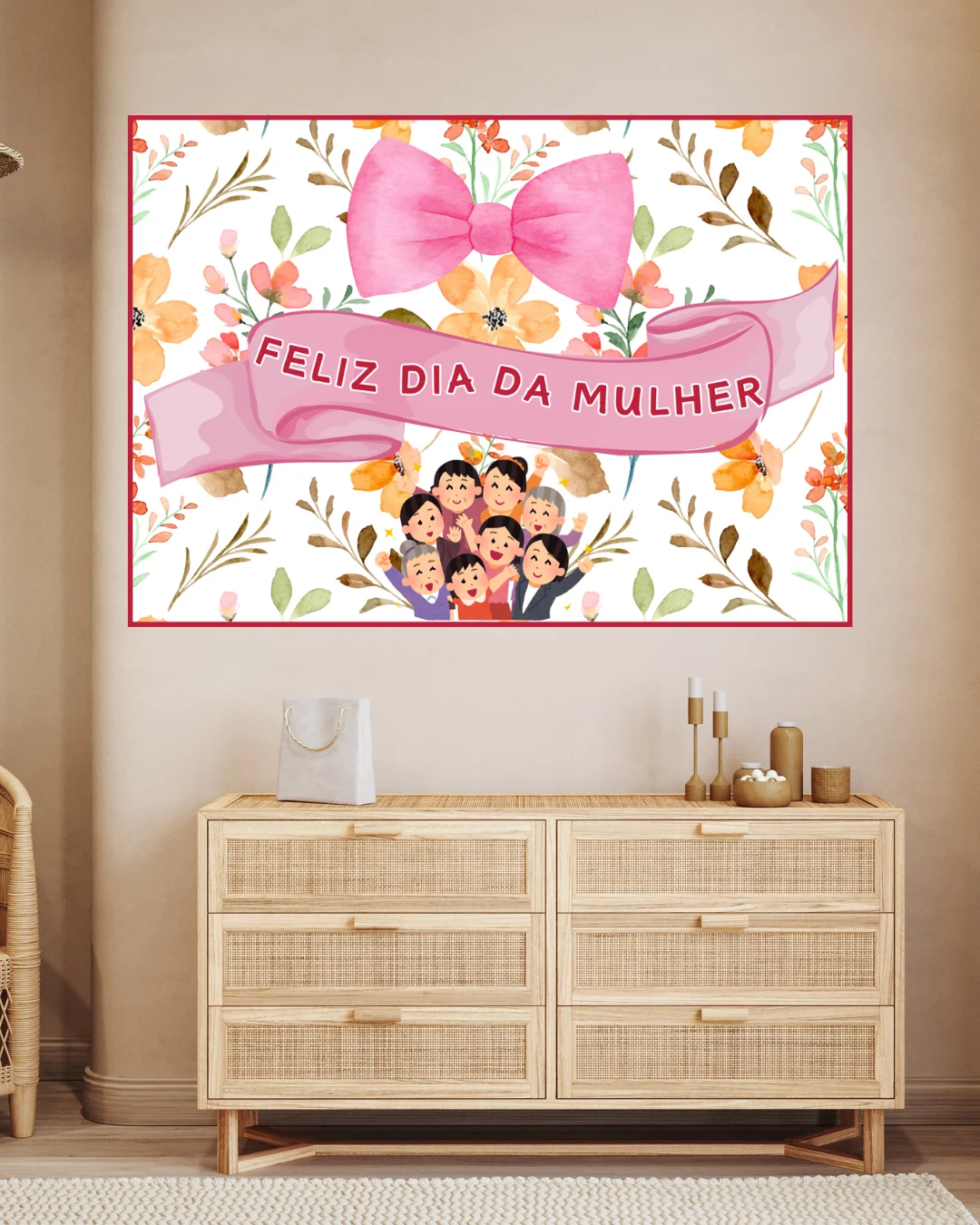 Painel Dia Internacional da Mulher – Homenagem para Escolas — capa do material