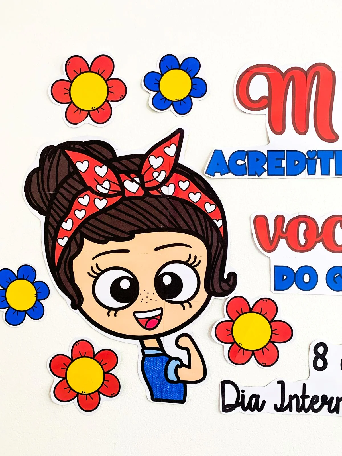Painel – Dia Internacional da Mulher – PDF para Imprimir — amostra 1: Formato e entrega Painel – Dia Internacional da Mulher – PDF para Imprimir — amostra 1: Formato e entrega