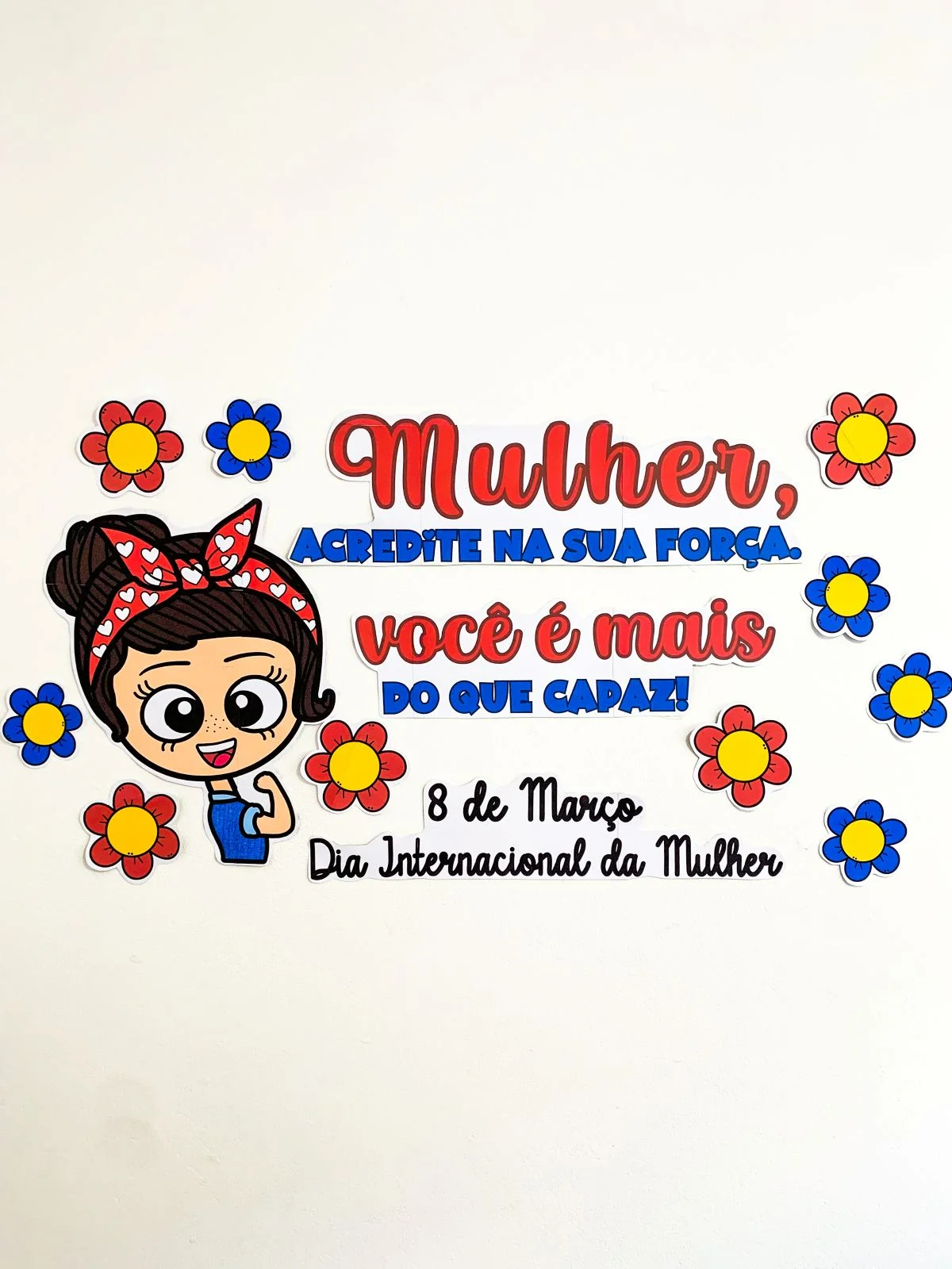 Painel – Dia Internacional da Mulher – PDF para Imprimir — amostra 2: “A verdadeira força da mulher está na coragem, na… Painel – Dia Internacional da Mulher – PDF para Imprimir — amostra 2: “A verdadeira força da mulher está na coragem, na…