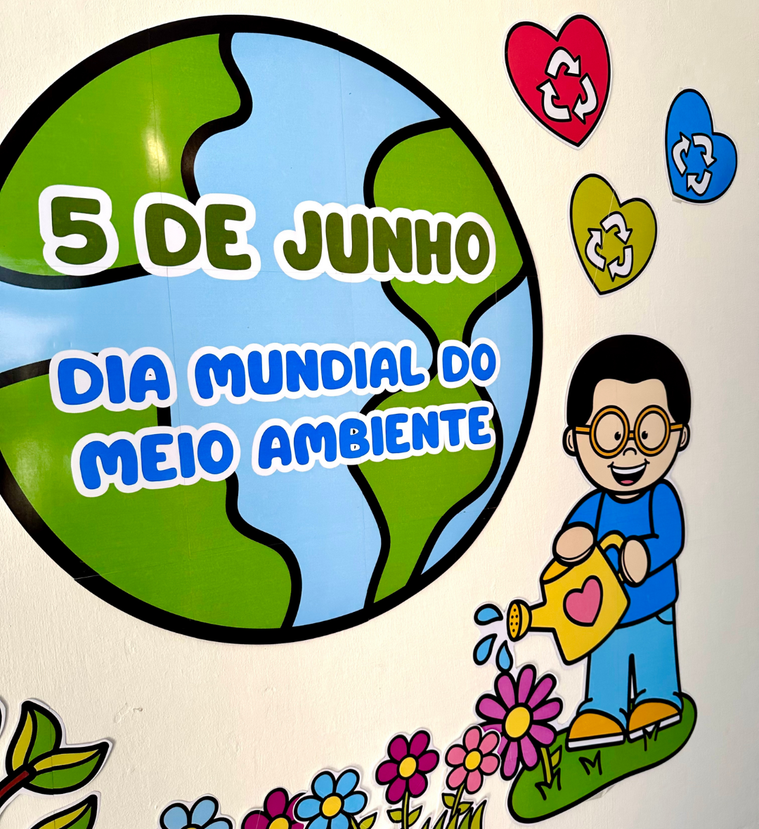 Painel Dia Mundial do Meio Ambiente em PDF para Imprimir — amostra 1: Painel Dia Mundial do Meio Ambiente para a escola