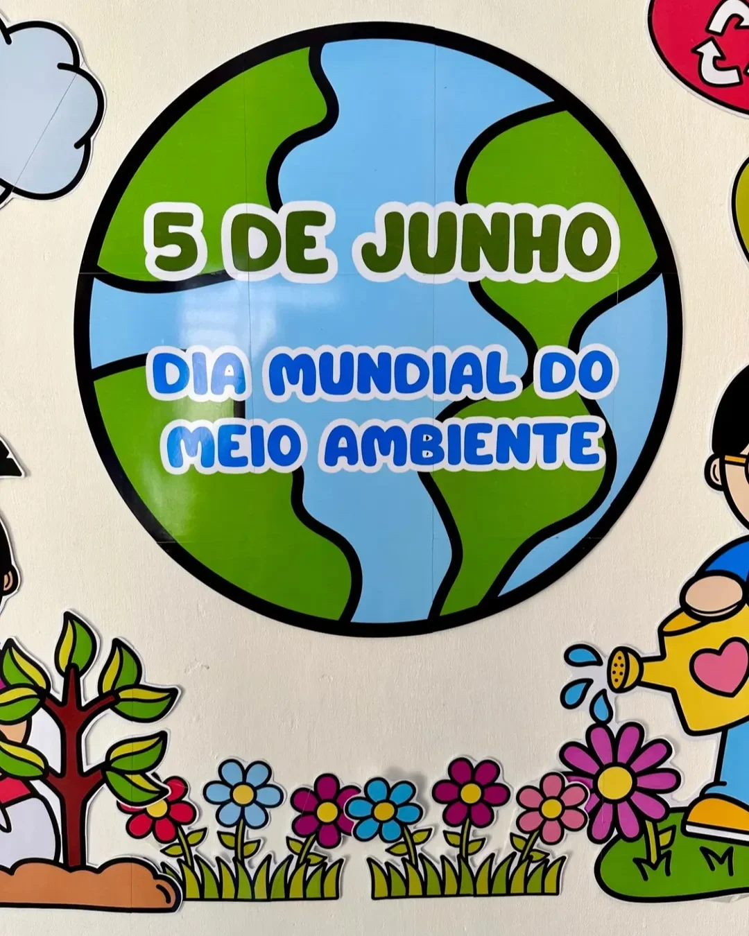 PAINEL DIA MUNDIAL DO MEIO AMBIENTE — amostra 3: Uma proposta linda e significativa para trabalhar a conscientização…