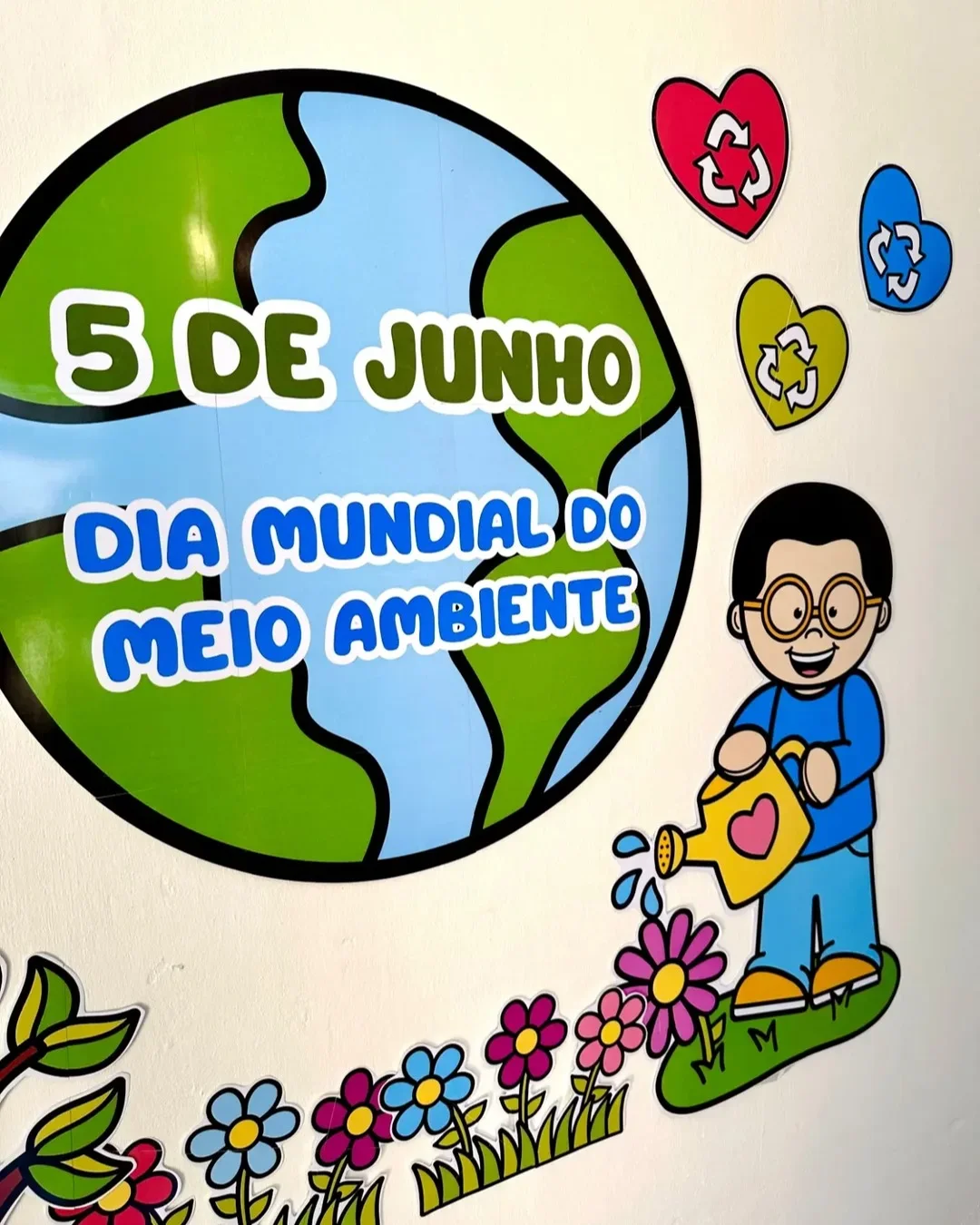 PAINEL DIA MUNDIAL DO MEIO AMBIENTE — amostra 5: Uma proposta linda e significativa para trabalhar a conscientização…