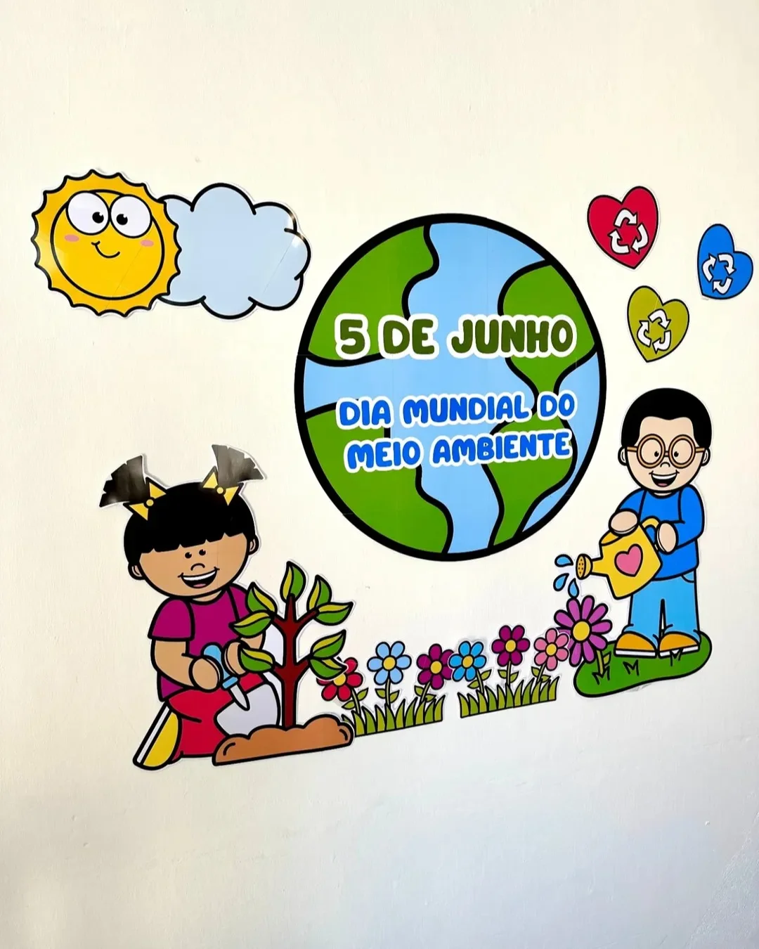 PAINEL DIA MUNDIAL DO MEIO AMBIENTE — amostra 6: Uma proposta linda e significativa para trabalhar a conscientização…