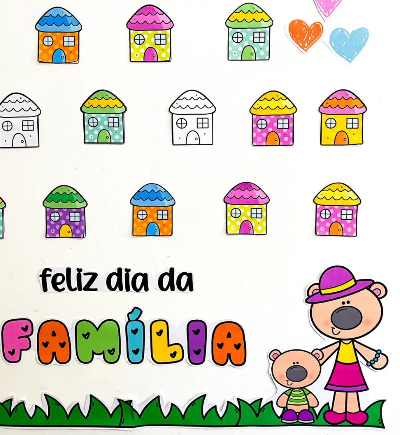 Painel Dia Nacional da Família para Personalizar e Imprimir — amostra 3: Como usar em sala de aula