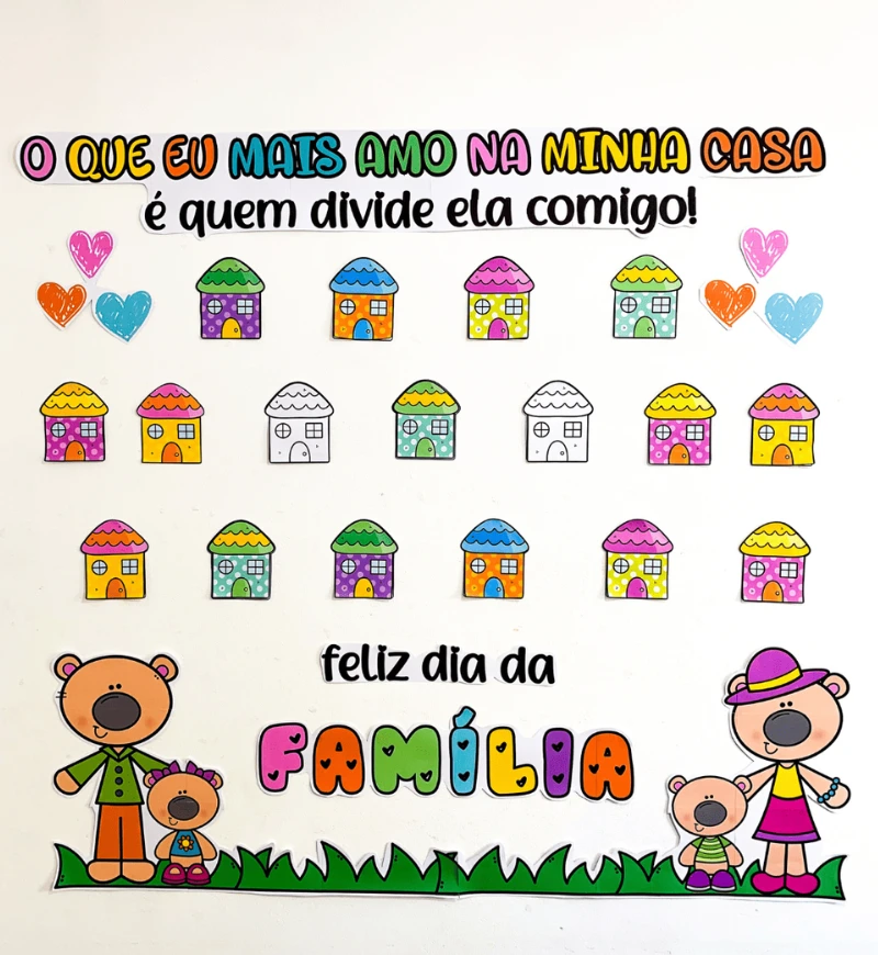 Painel Dia Nacional da Família para Personalizar e Imprimir — Atividades para Educação Infantil: Envolva a turma na criação…
