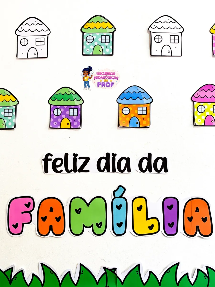 Painel Dia Nacional da Família — amostra 6: Uma proposta encantadora e interativa para celebrar e fortalecer os laços…