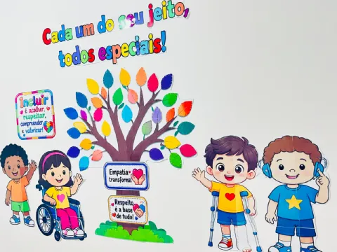 Painel Dia Nacional da Pessoa com Deficiência — amostra 1: 🌈💛 PAINEL – DIA NACIONAL DE LUTA DA PESSOA COM DEFICIÊNCIA…