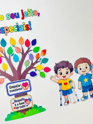 Painel Dia Nacional da Pessoa com Deficiência — amostra 4: 🌈💛 PAINEL – DIA NACIONAL DE LUTA DA PESSOA COM DEFICIÊNCIA…