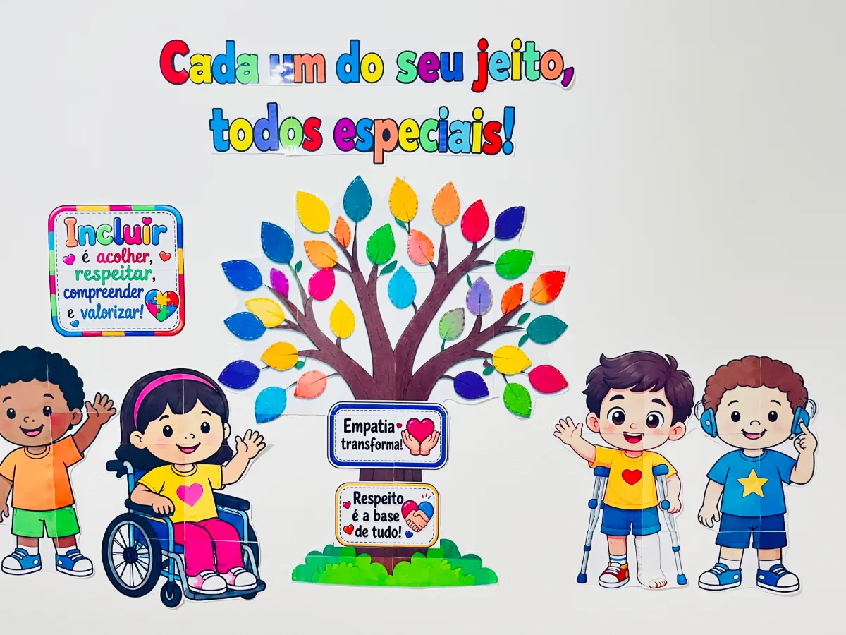 Painel Dia Nacional da Pessoa com Deficiência — amostra 1: Um recurso colorido, inclusivo e cheio de significado para…