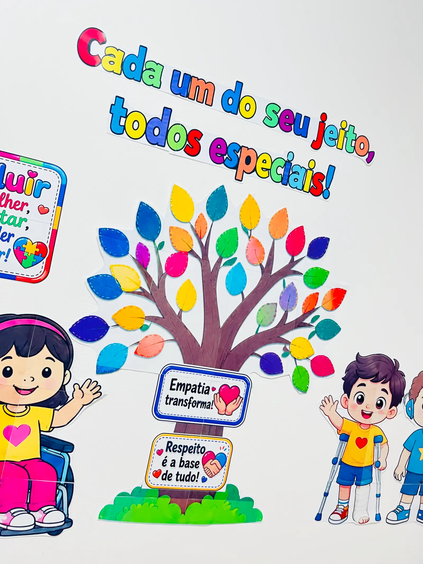Painel Dia Nacional de Luta da Pessoa com Deficiência – Inclusão e Respeito — amostra 3: Painel inclusivo com 43 páginas A4…