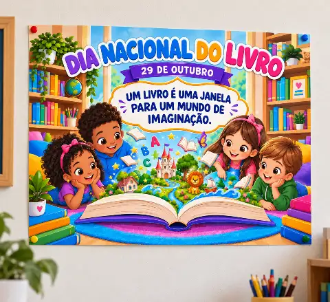 Painel dia Nacional do Livro - 29 de Outubro — capa do material