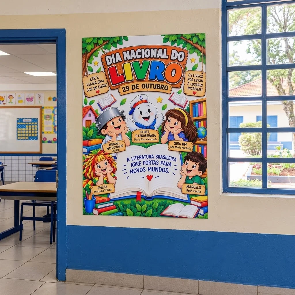 Painel Dia Nacional do Livro: Literatura Infantil — amostra 2: INFORMAÇÕES SOBRE O MATERIAL