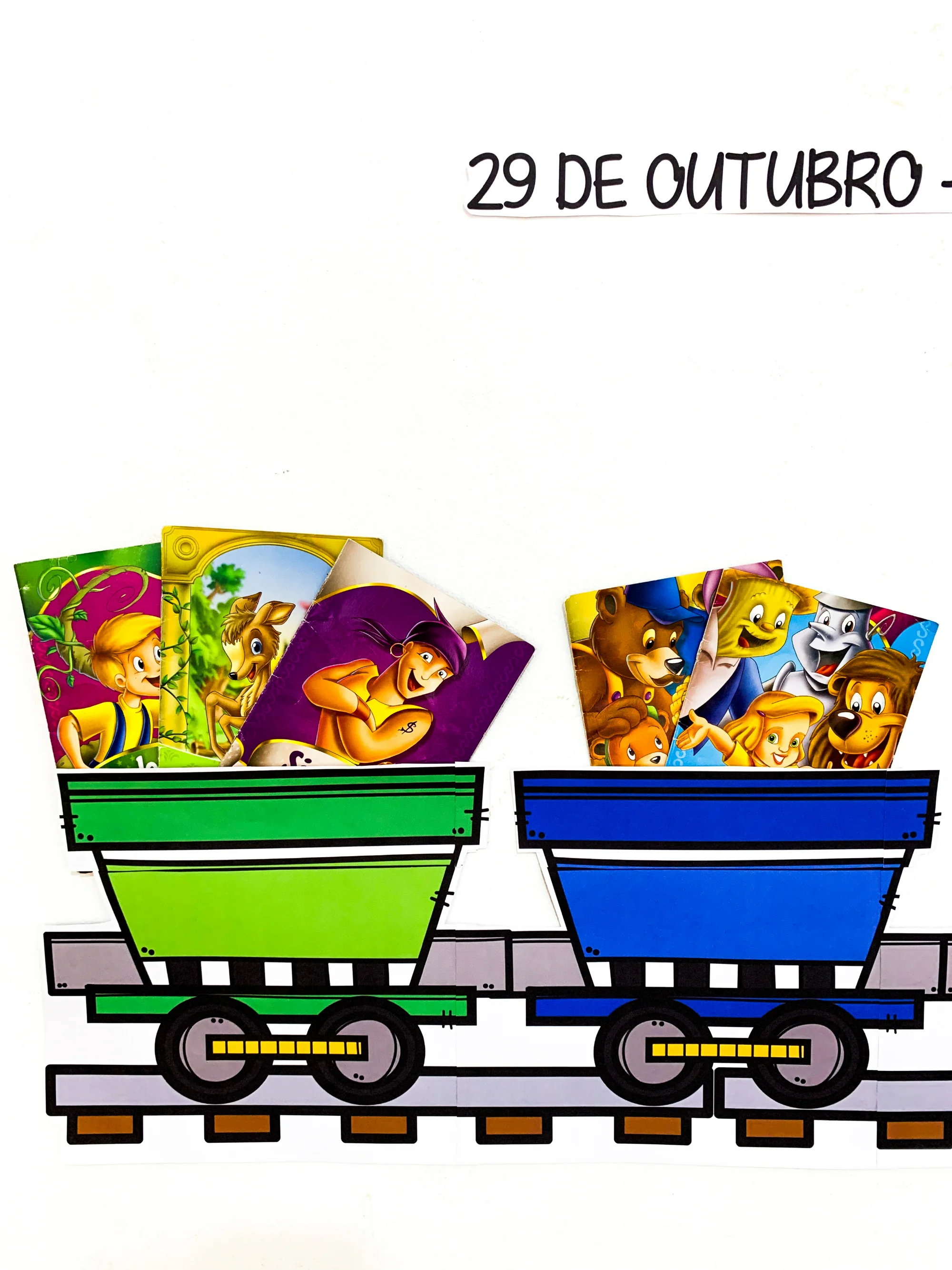 Painel Dia Nacional do Livro para Educação Infantil e 1º Ano — amostra 1: Desenvolvido para incentivar a leitura e…