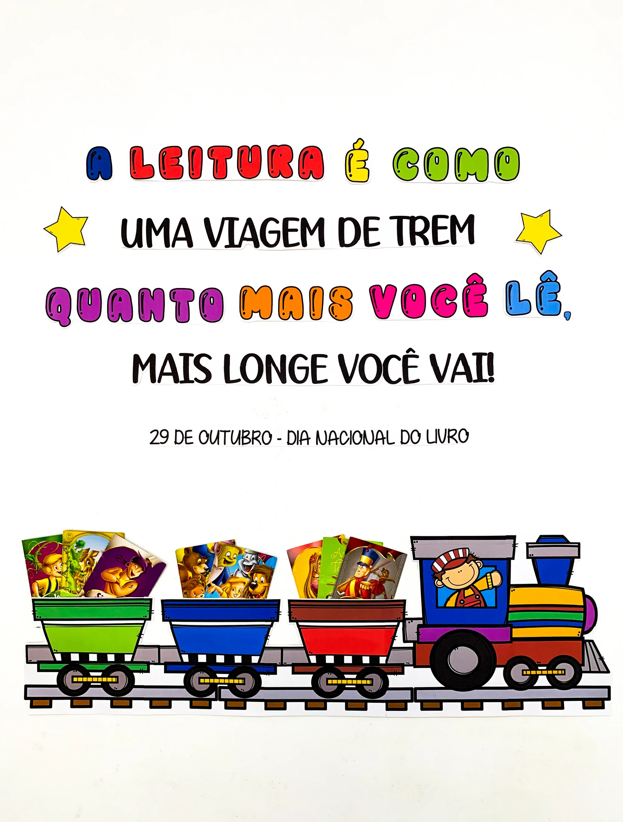 Painel Dia Nacional do Livro para Educação Infantil e 1º Ano — Alfabetização para Educação Infantil: Desenvolvido para…