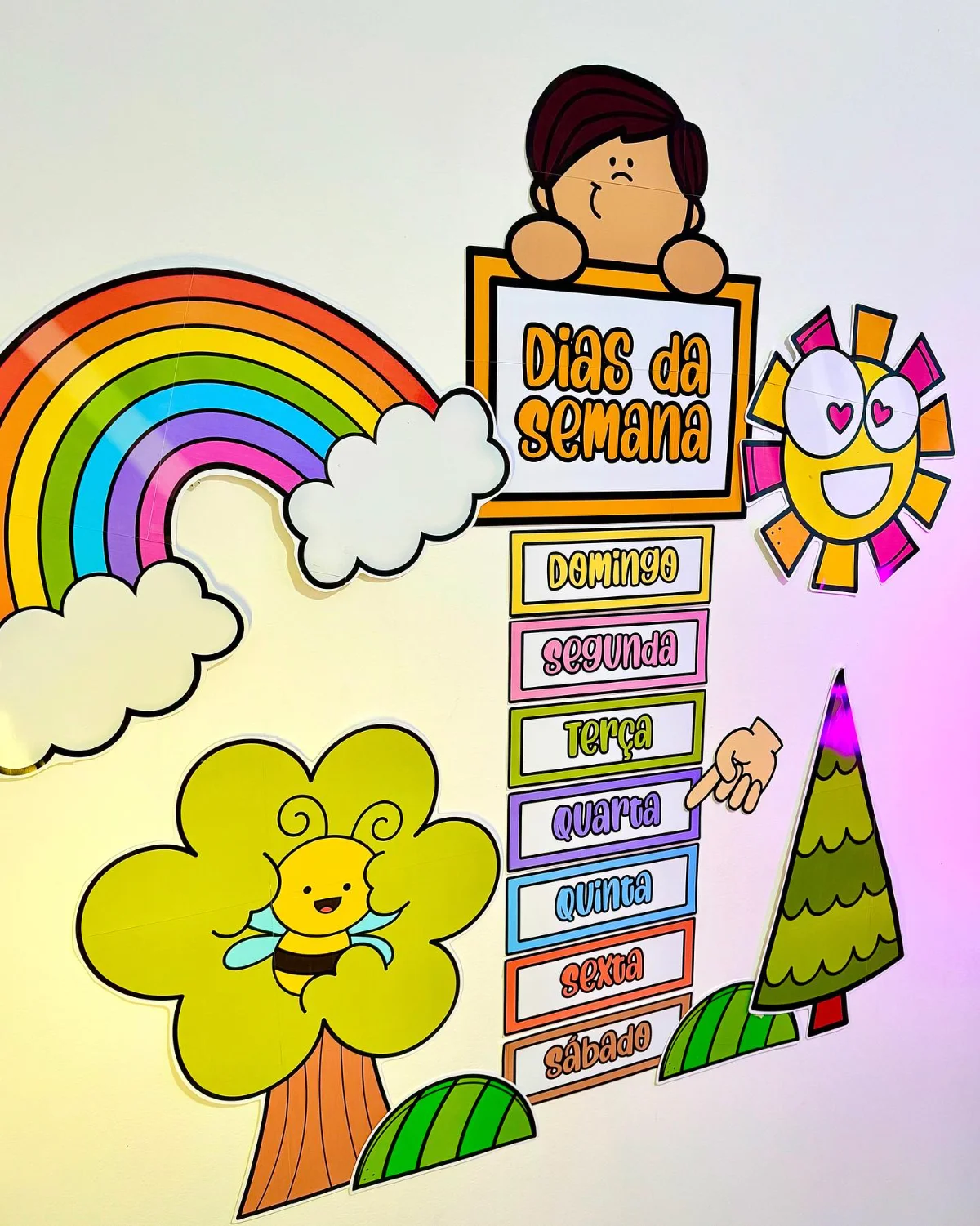 Painel dias da semana – PDF para Imprimir — amostra 2: Para turmas da Educação Infantil e séries iniciais do Ensino…
