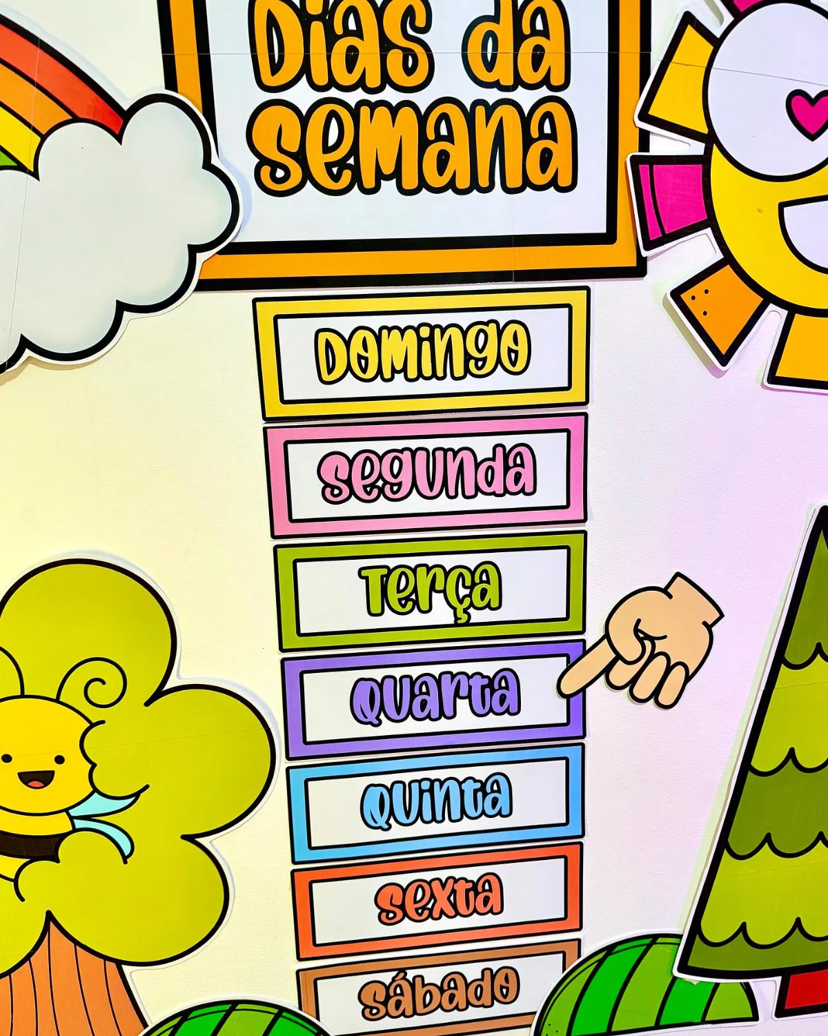 Painel dias da semana – PDF para Imprimir — amostra 3: Para turmas da Educação Infantil e séries iniciais do Ensino…