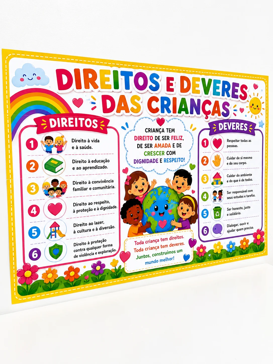 Painel Direitos e Deveres das Crianças – Material Pedagógico — amostra 1: Sobre o Painel Direitos e Deveres das Crianças